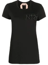N°21 EMBROIDERED-LOGO COTTON T-SHIRT