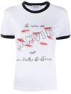 LANVIN SLOGAN PRINT T-SHIRT