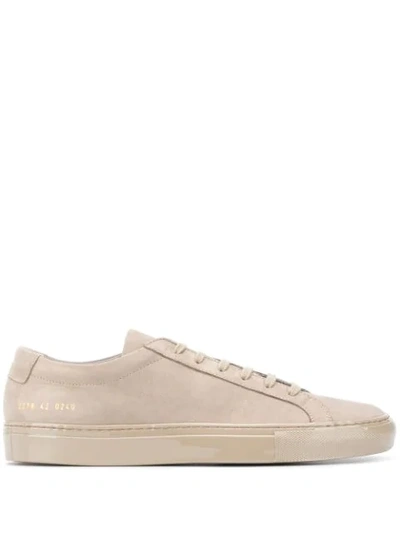 Common Projects Original Achilles Leather Low-top Trainers In Nude
