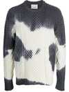 LANEUS TIE-DYE KNIT JUMPER