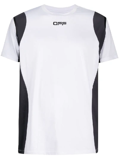 Off-white Logo-print Performance T-shirt In White