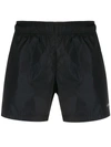 OFF-WHITE 黑色徽标游泳短裤