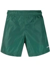 OFF-WHITE 绿色徽标游泳短裤