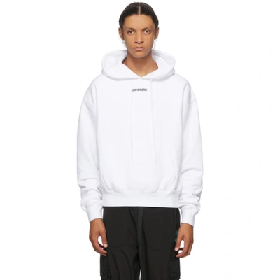 Off-white Marker Arrows Relaxed-fit Hoodie In White