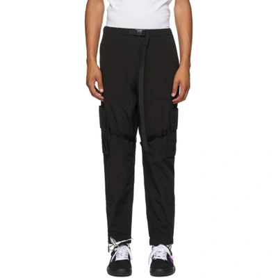 Off-white Straight-leg Cargo Trousers In Black Whit