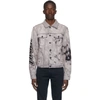 OFF-WHITE OFF-WHITE BLACK AND PINK DENIM TIE-DYE PIVOT JACKET