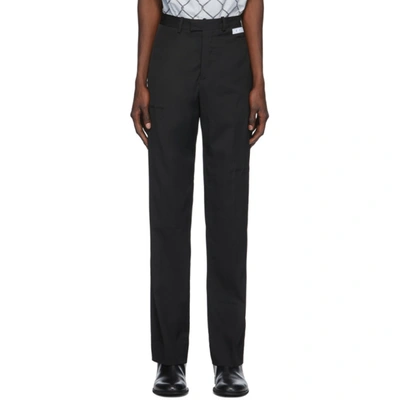 Off-white Straight-leg Tailored Trousers In Black