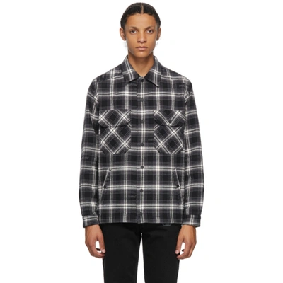 Off-white Black & White Flannel Check Arrows Shirt