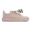 OFF-WHITE PINK SUEDE VULCANIZED LOW SNEAKERS