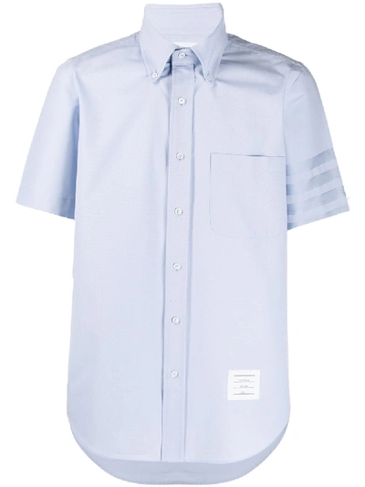 Thom Browne 4-bar Shirt In Blue