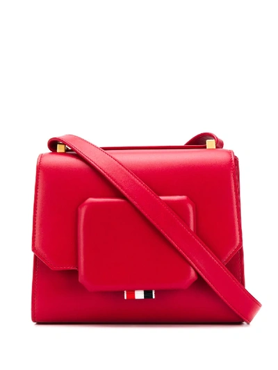 Thom Browne Small Box Shoulder Bag In Red