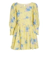 LOVESHACKFANCY Ross Floral Silk-Cotton Mini Dress,060053405795