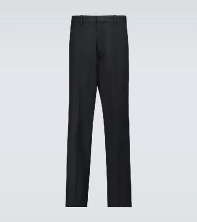Bottega Veneta Triangle Detail Tailored Trousers In Black