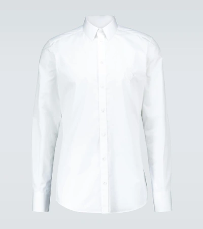 Dolce & Gabbana Shirt With Logo Dg Man Shirt White Size 16 ½ Cotton