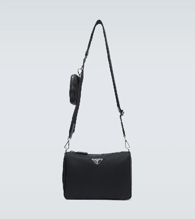 Prada Nylon Crossbody Bag In Black