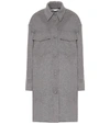Stella Mccartney Kerry Oversize Wool Utility Coat In Grey