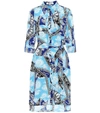 DIANE VON FURSTENBERG PRITA CRÊPE DE CHINE SHIRT DRESS,P00490202