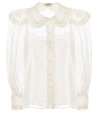 FENDI SHEER SILK BLOUSE,P00491833