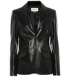 GUCCI Leather blazer,P00496731