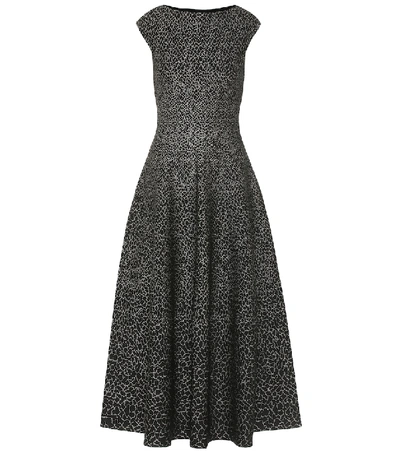 Alaïa Stretch-jacquard Midi Dress In Black