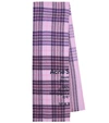 ACNE STUDIOS CHECKED WOOL FLANNEL SCARF,P00500054