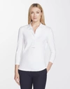 LAFAYETTE 148 SWISS COTTON RIB MAGDA TOP