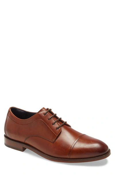 Cole Haan Harrison Grand 2.0 Cap Toe Derby In British Tan