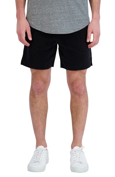 Goodlife Stretch Corduroy Shorts In Black