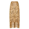 VINCE GOLD GUIPURE LACE SKIRT,3889654