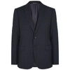 EMPORIO ARMANI NAVY CHECKED STRETCH-WOOL BLAZER,3266772