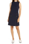 Harper Rose High Neck Dress In Navy