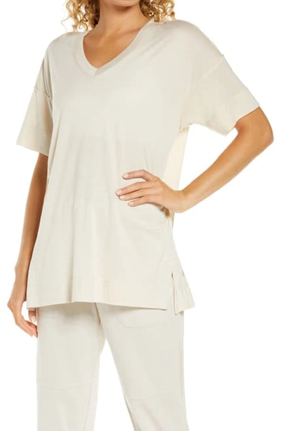 Zella All Day Oversize T-shirt In Beige Pumice