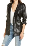 BLANKNYC THE NIGHTINGALE FAUX LEATHER BLAZER,45IJ5573NO