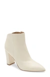 Marc Fisher Ltd Unno Pointed Toe Bootie In Ivory Leather