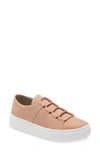 Eileen Fisher Prescot Platform Sneaker In Toffee Cream Nubuck Leather