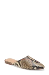 Madewell Remi Mule In Spiced Cider Multi Snake Print