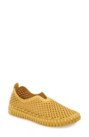 Ilse Jacobsen Tulip 139 Perforated Slip-on Sneaker In All Goldenrod Fabric