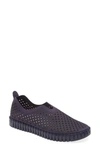 Ilse Jacobsen Tulip 139 Perforated Slip-on Sneaker In All Navy Fabric