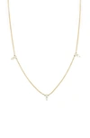 Bony Levy Rita Diamond Station Necklace (nordstrom Exclusive) In Yellow Gold/ Diamond