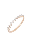 Bony Levy Rita Stackable Diamond Ring In Rose Gold/ Diamond