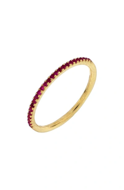 Bony Levy Stackable Ruby Ring In Gold