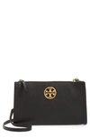 Tory Burch Carson Zip Top Crossbody Bag In Black