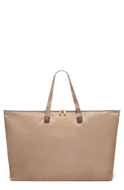 Tumi Voyageur Just In Case Packable Nylon Tote In Fossil