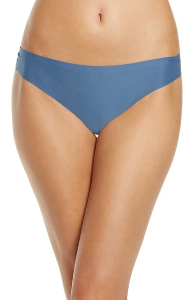 Chantelle Lingerie Soft Stretch Thong In Blue Petrol