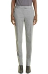 Lafayette 148 Irving Skinny Stretch Wool Pants In Nickel