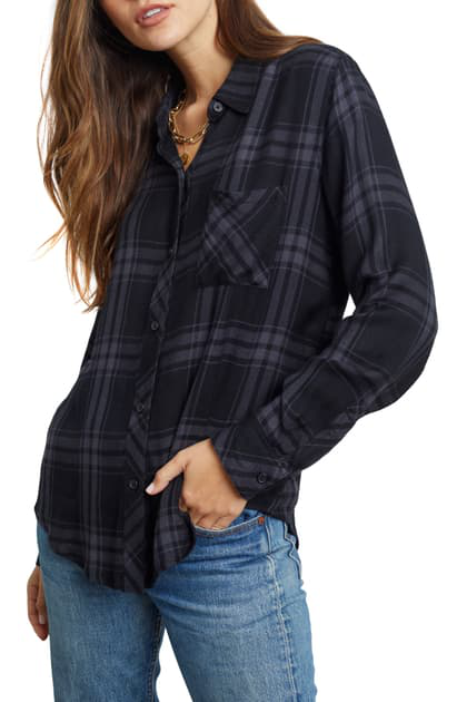 Rails Hunter Plaid Shirt In Onyx Ash | ModeSens