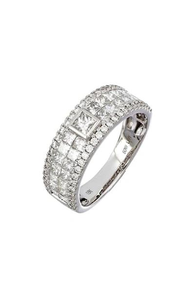 Bony Levy Lux Mixed Cut Diamond Band Ring In Metallic