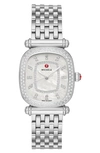 MICHELE CABER ISLE DIAMOND DIAL DIAMOND WATCH HEAD & BRACELET, 32MM,MWW16C000032