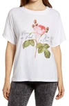 PROJECT SOCIAL T ROSES ARE PINK GRAPHIC TEE,86826KBTG