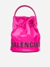 BALENCIAGA WHEEL XS NYLON BUCKET BAG